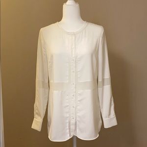 ❌SOLD❌ ✨NWT W118 by Walter Baker White Sheer Blouse